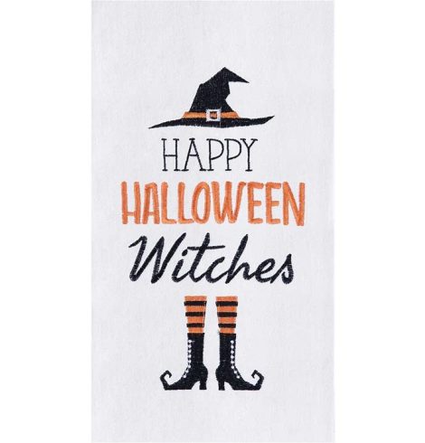 A photo of the Happy Halloween Witches Towel product