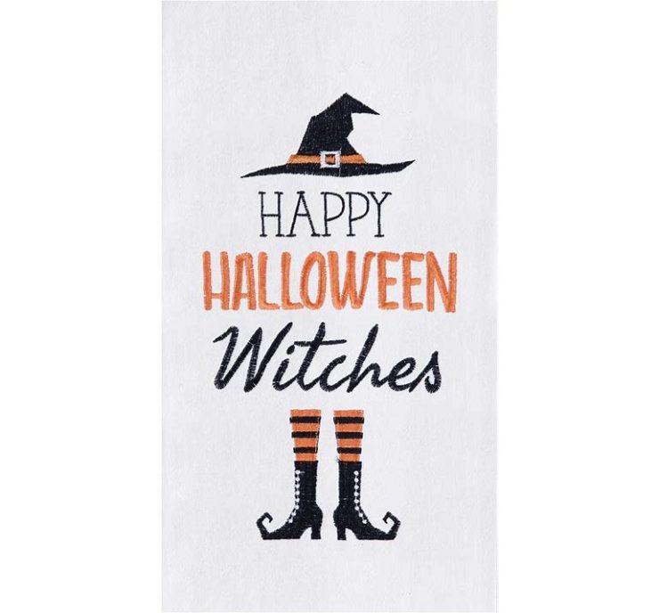 A photo of the Happy Halloween Witches Towel product