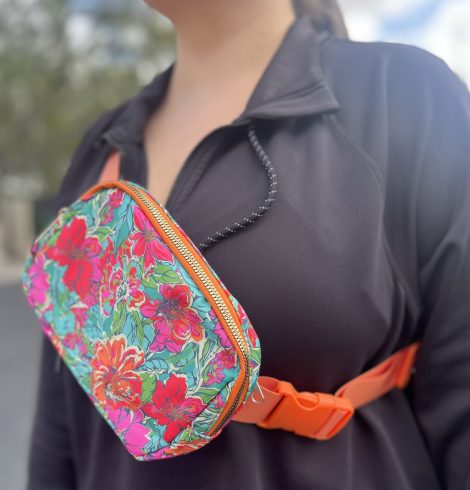 A photo of the Orange Tropic Belt Bag product