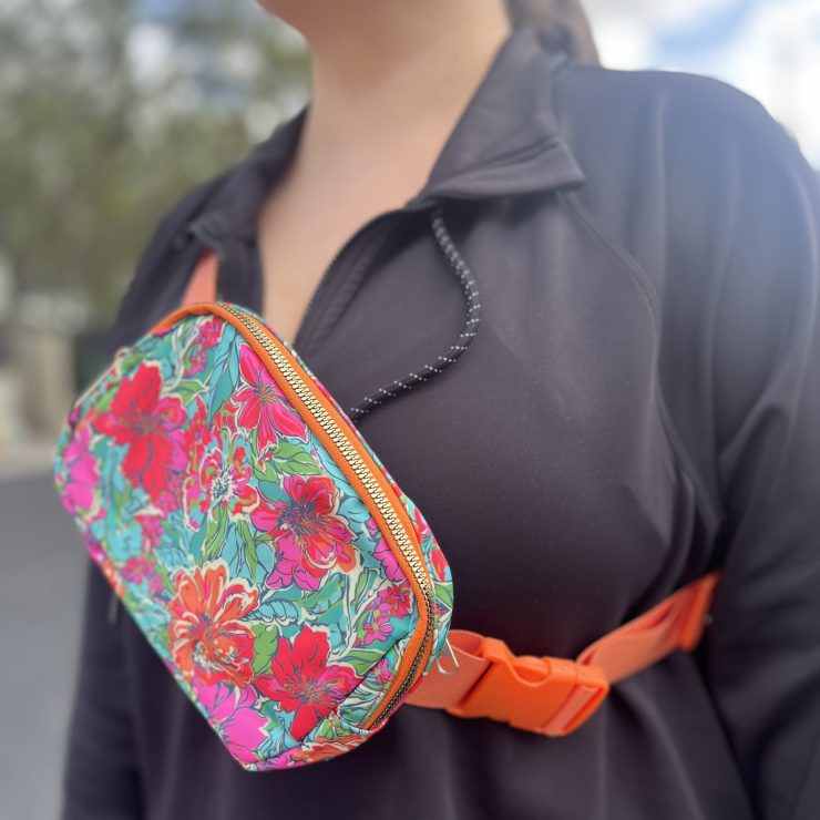 A photo of the Orange Tropic Belt Bag product