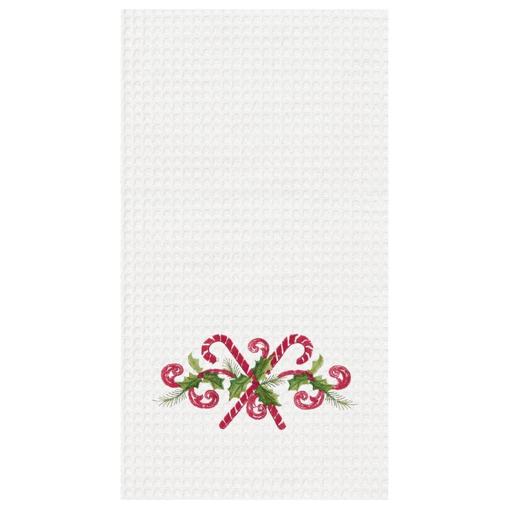 A photo of the Candy Cane Kitchen Towel product