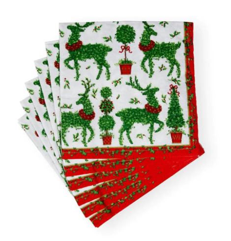 A photo of the Animal Topiaries Luncheon Napkins product