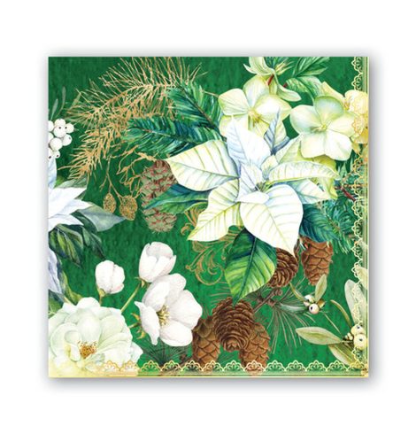 A photo of the Winter Blooms Cocktail Napkins product