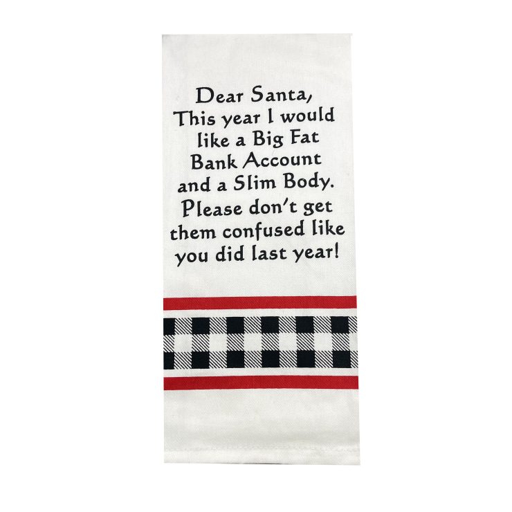 A photo of the Please Don't Get Them Confused Towel product