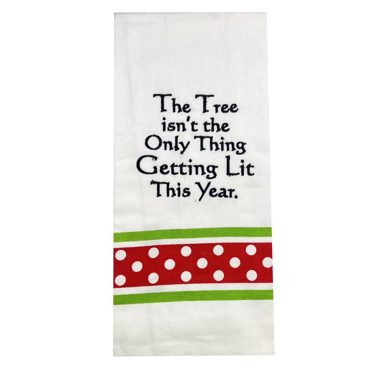 A photo of the Getting Lit This Year Towel product