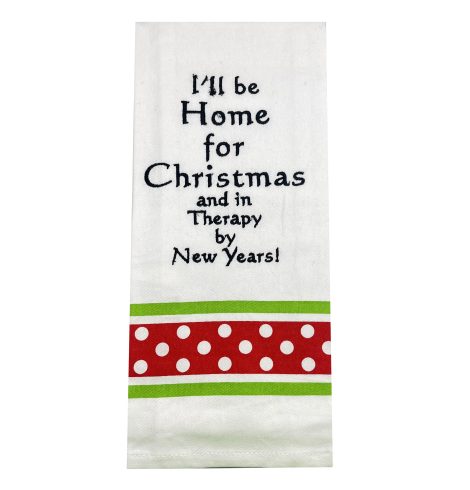 A photo of the Home For Christmas Towel product