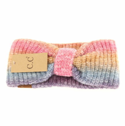 A photo of the Multicolored Ombre Headband in Berry product