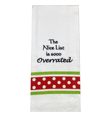 A photo of the The Nice List Towel product