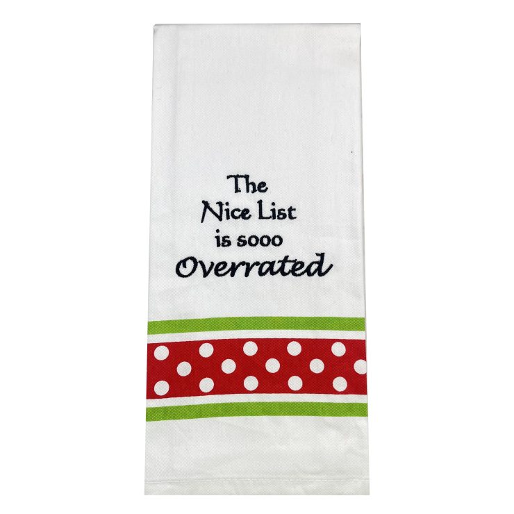 A photo of the The Nice List Towel product