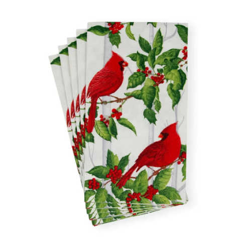 A photo of the Holly And Songbirds Guest Towel Napkins product
