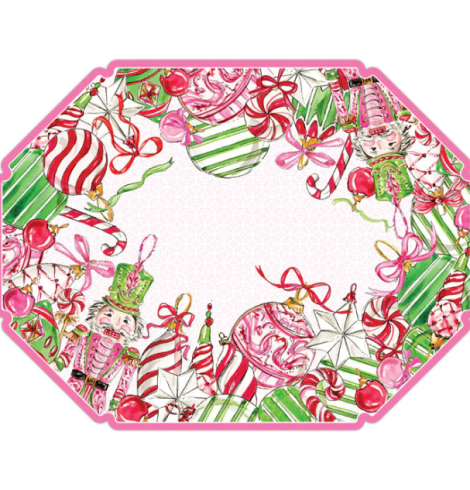 A photo of the Pink Peppermint Posh Paper Placemats product