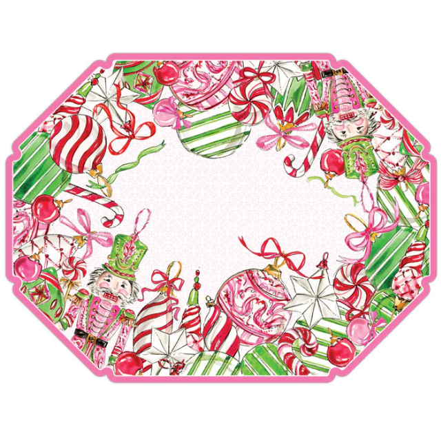 A photo of the Pink Peppermint Posh Paper Placemats product