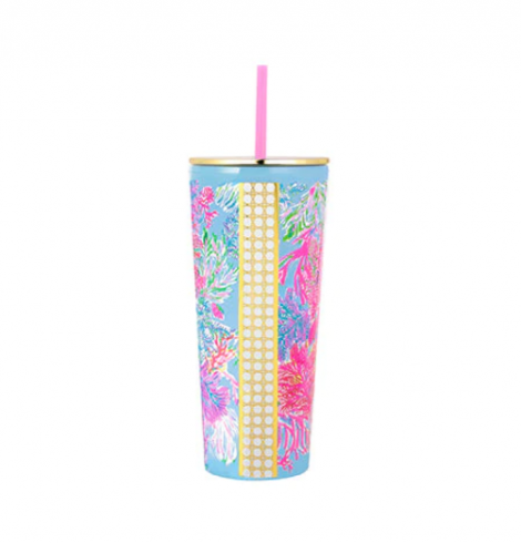 A photo of the Tumbler with Straw in Cay to my Heart product