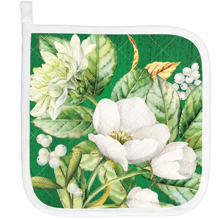 A photo of the Winter Blooms Potholder product