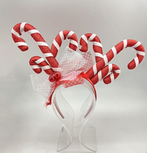 A photo of the Candy Cane Fascinator product