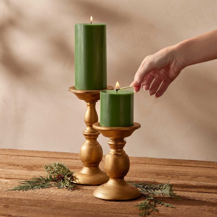 A photo of the Frasier Fir Pillar Candle product