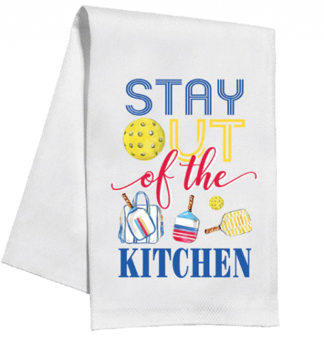 A photo of the Stay Out of the Kitchen Towel product