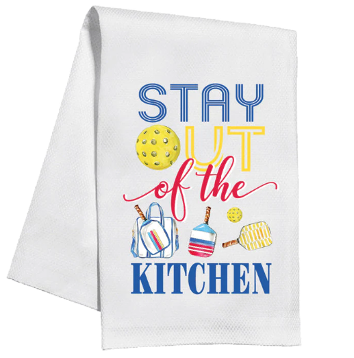 A photo of the Stay Out of the Kitchen Towel product