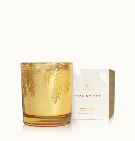 A photo of the Frasier Fir Gilded Gold Poured Candle product