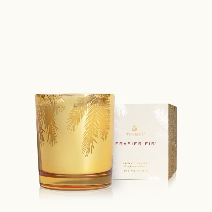 A photo of the Frasier Fir Gilded Gold Poured Candle product