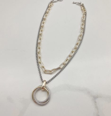 A photo of the Demi Double Layer Necklace product
