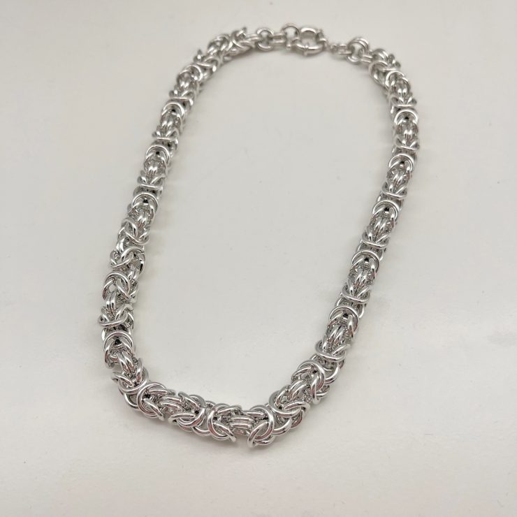 A photo of the Rosa Necklace in Silver product