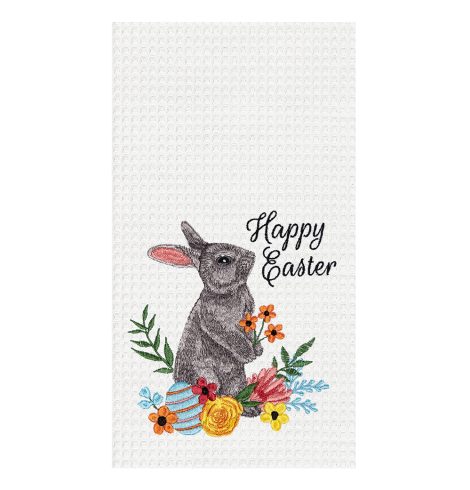 A photo of the Happy Easter Bunny Kitchen Towel product