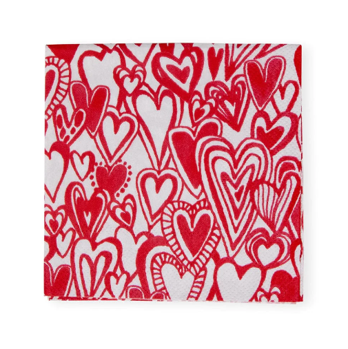 A photo of the Groovy Love Cocktail Napkins product