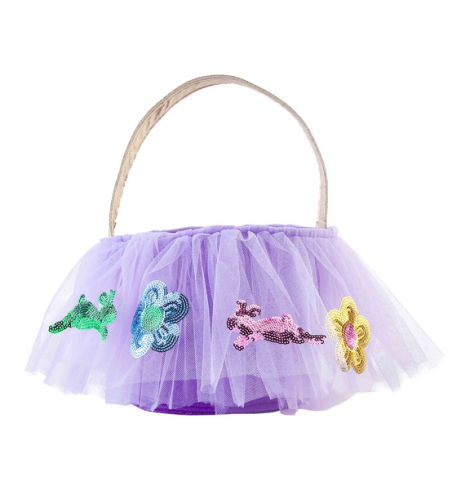 A photo of the Tutu Easter Basket in Purple product