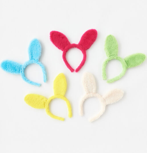 A photo of the Fuzzy Bunny Ears Headband product