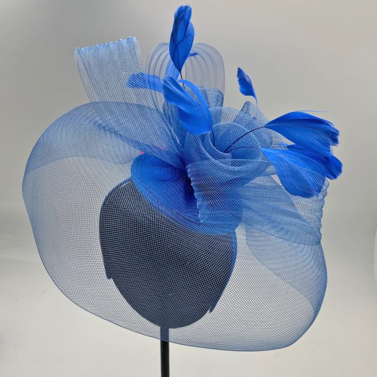 A photo of the Elsa Fascinator in Royal Blue product