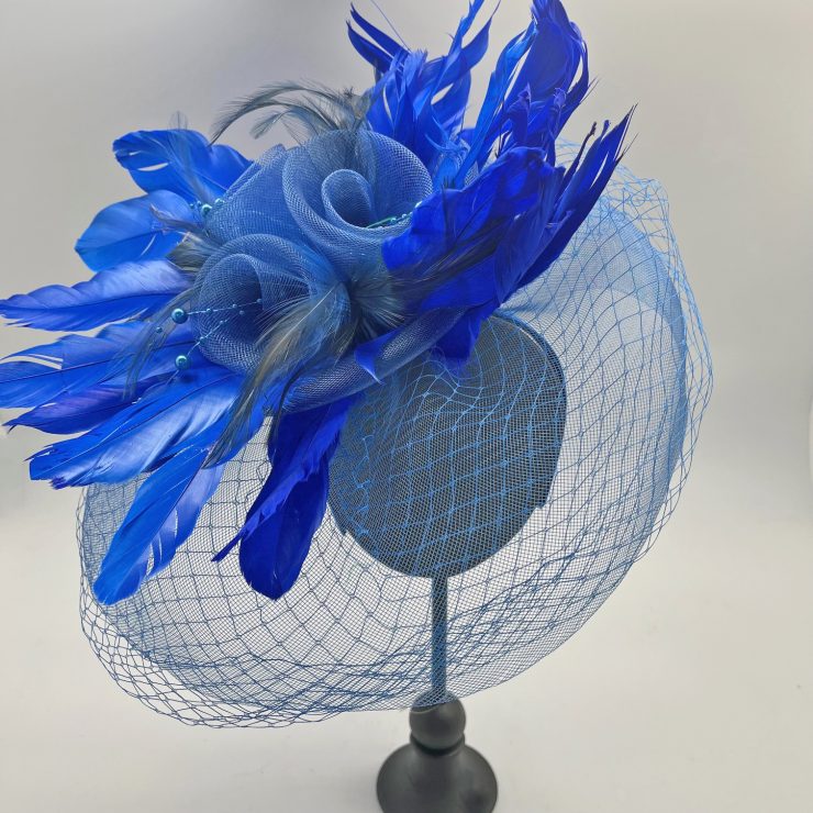 A photo of the Frida Fascinator in Royal Blue product