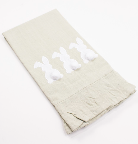 A photo of the Bunny Ruffle Towel product
