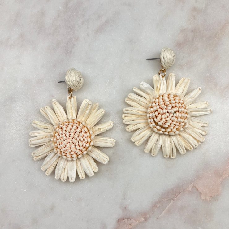 A photo of the Naya Earrings in Cream product