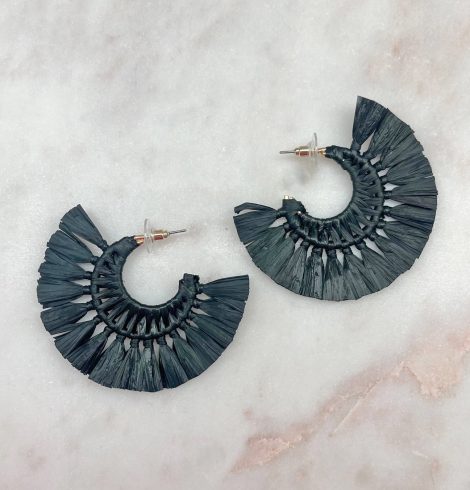 A photo of the Fan Favorite Earrings in Black product