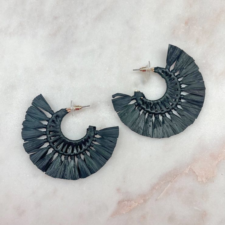 A photo of the Fan Favorite Earrings in Black product