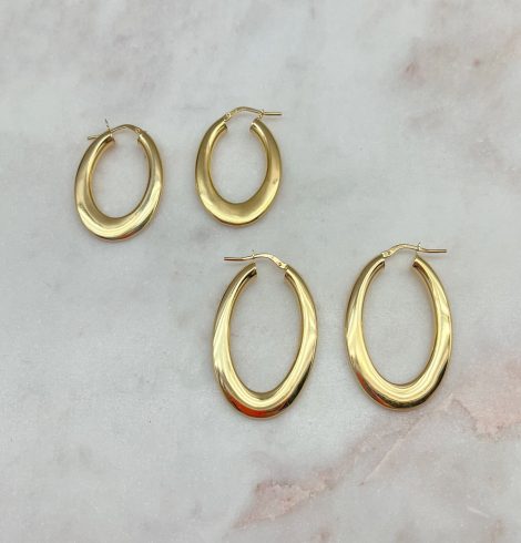 A photo of the Julie Gold Plated Hoops product