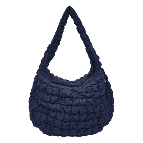 A photo of the Large Quilted Bag in Navy product