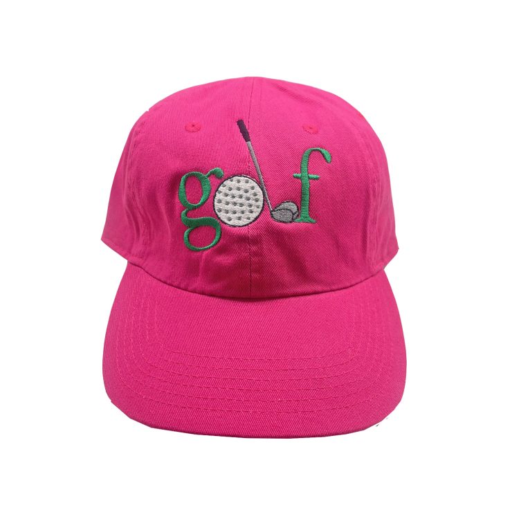 A photo of the Golf Hat in Hot Pink product