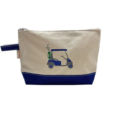 A photo of the Golf Cart Canvas Pouch in Royal Blue product