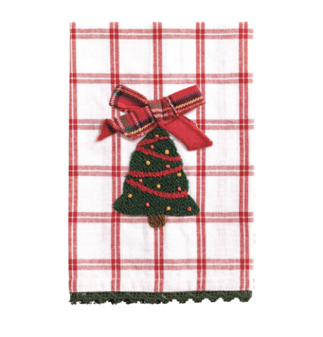 Christmas Tree Bouclé Icon Towel A photo of the Christmas Tree Bouclé Icon Towel product