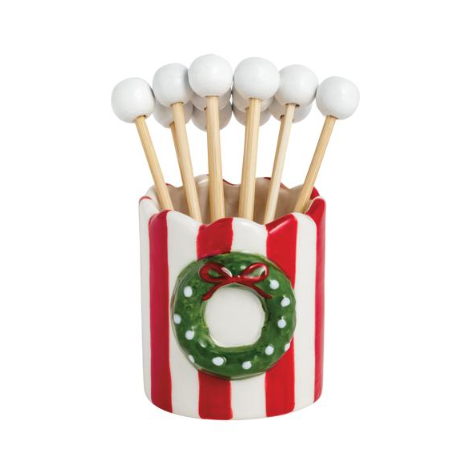 Wreath Toothpick Holder A photo of the Wreath Toothpick Holder product