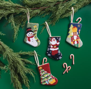 Needle Point Stocking Ornament A photo of the Needle Point Stocking Ornament product
