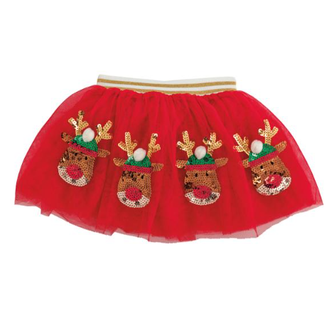 Reindeer Christmas Sequin Tutu A photo of the Reindeer Christmas Sequin Tutu product