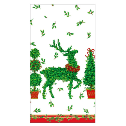 Animal Topiary Guest Towel Napkins A photo of the Animal Topiary Guest Towel Napkins product