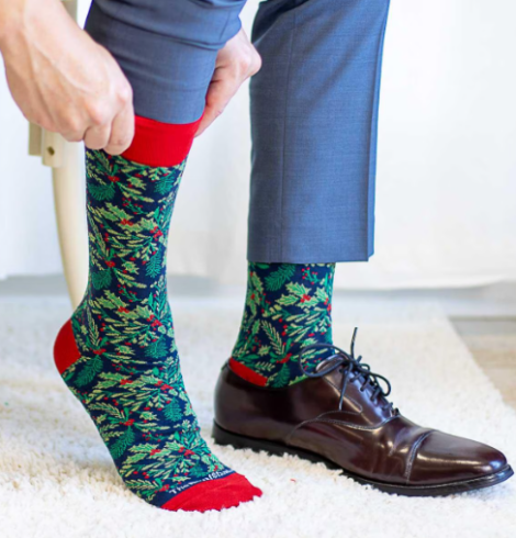 A photo of the Men's Holly Jolly Socks product