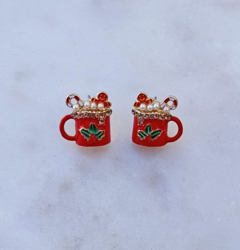 Holiday Spirit Hot Coco Earrings A photo of the Holiday Spirit Hot Coco Earrings product