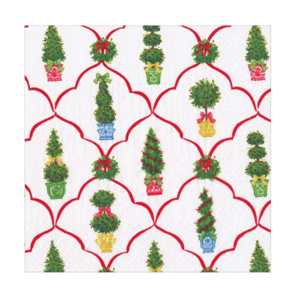 Petit Jardin De Noel Luncheon Napkins A photo of the Petit Jardin De Noel Luncheon Napkins product