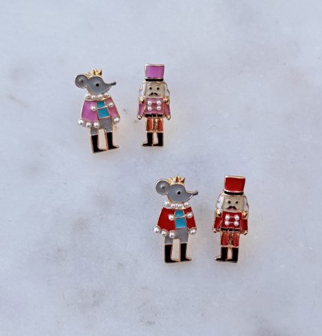 The Nutcracker Stud Earrings A photo of the The Nutcracker Stud Earrings product