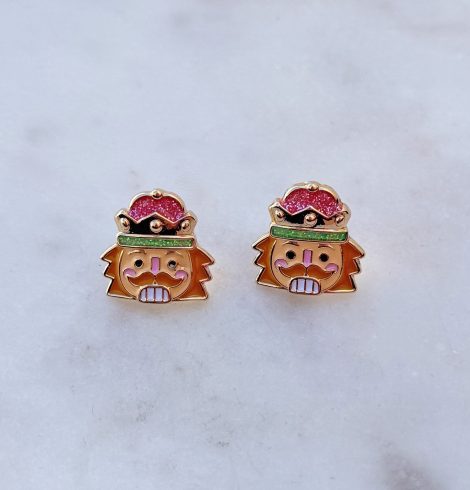 Candy Lane Nutcracker Earrings A photo of the Candy Lane Nutcracker Earrings product